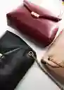 Bolso G Falco Burdeos Mujer Mango