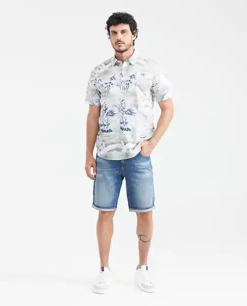 Camiseta Sailor Palms Crudo Beige Claro T. M Chevignon