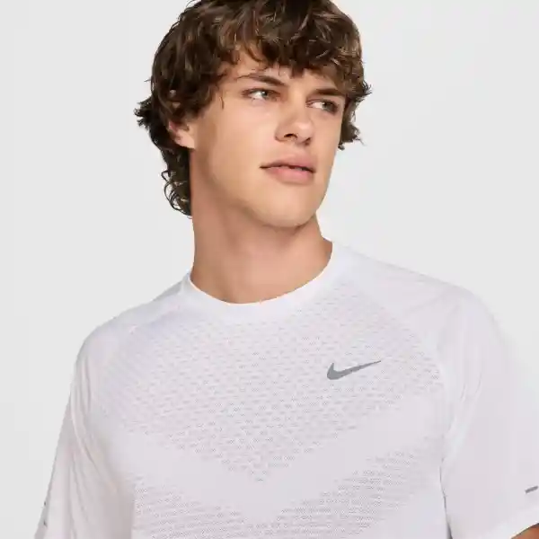 Nike Camiseta M Dfadv Stride Top Manga Corta Hombre Blanco T. XL
