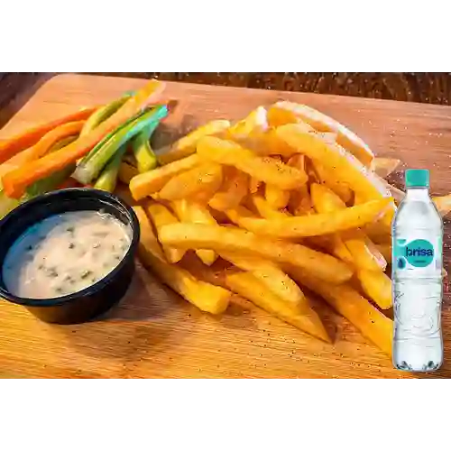 Combo Papas Fritas + Brisa Sin Gas 600ML