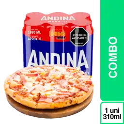 Combo Andina Refajo + Pizza Hawaiana