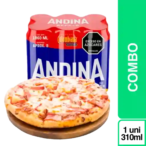 Combo Andina Refajo + Pizza Hawaiana