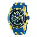Invicta Reloj Hombre Azul Dorado Inv22431