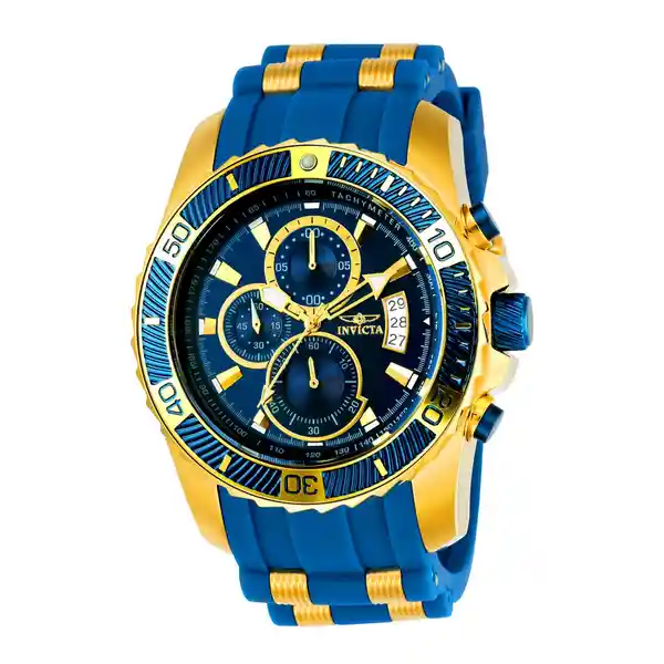 Invicta Reloj Hombre Azul Dorado Inv22431