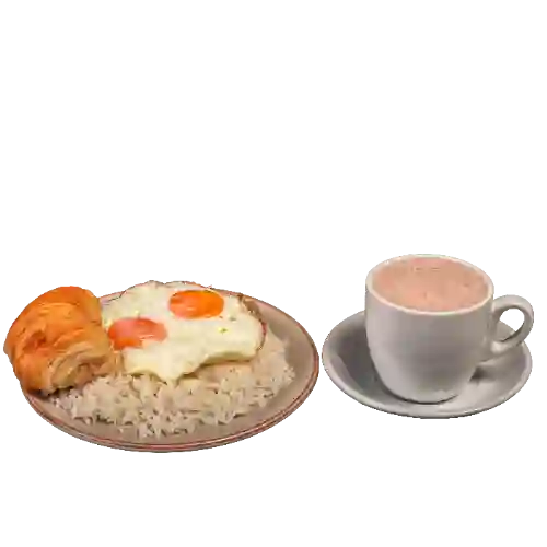 Huevos con Arroz Chocolate y Pan
