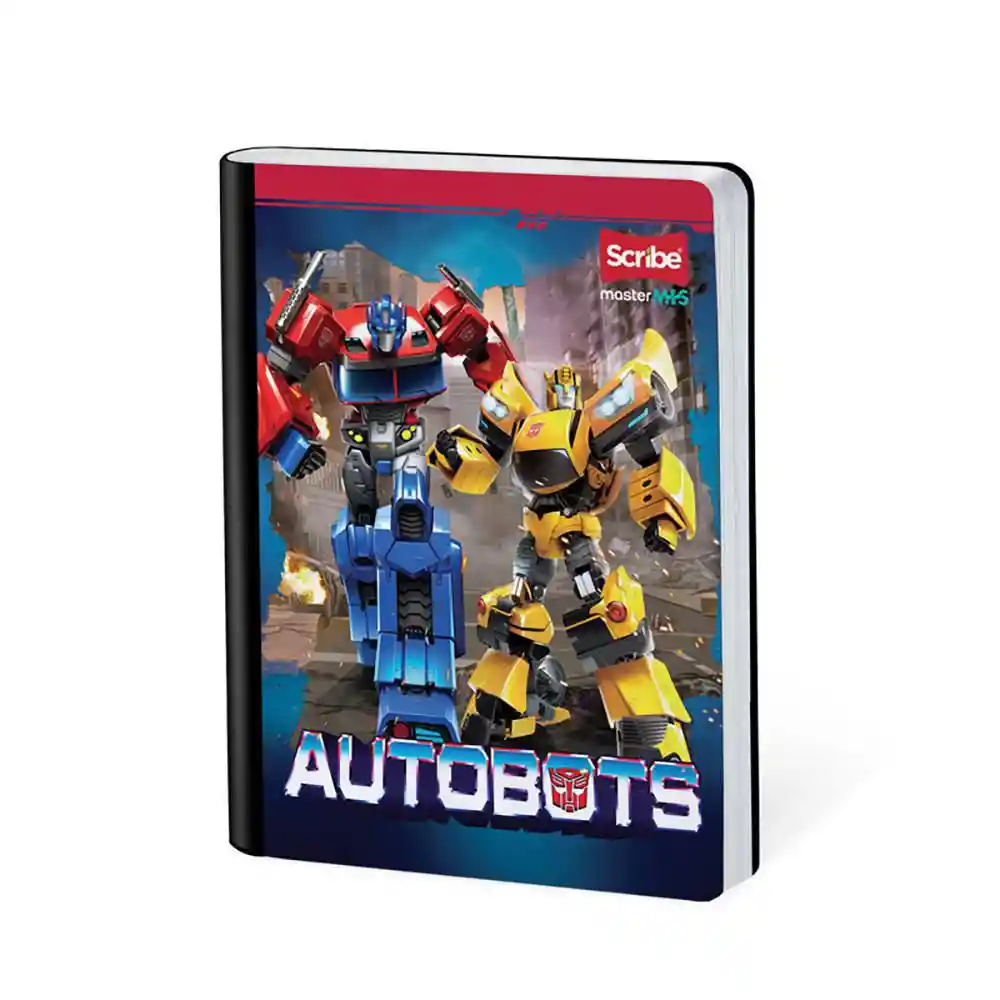 Cuaderno Transformer Master Mas Cuadriculado 100 Hojas Cosido Scribe