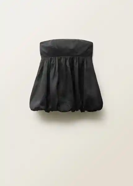 Top Gang Negro Talla L Mujer Mango