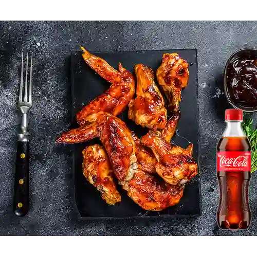 Combo 8 Alitas + Coca Cola Original 400 ml