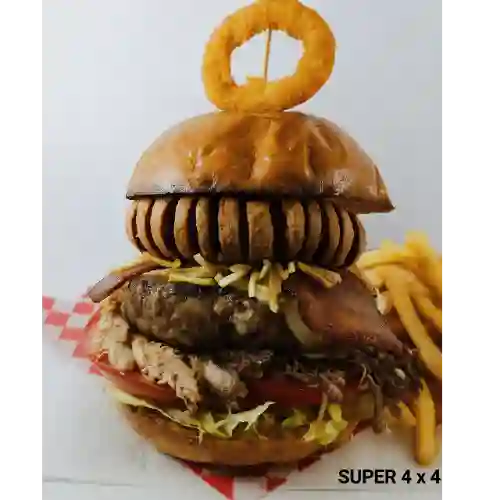 Combo Hamburguesa 4 X 4