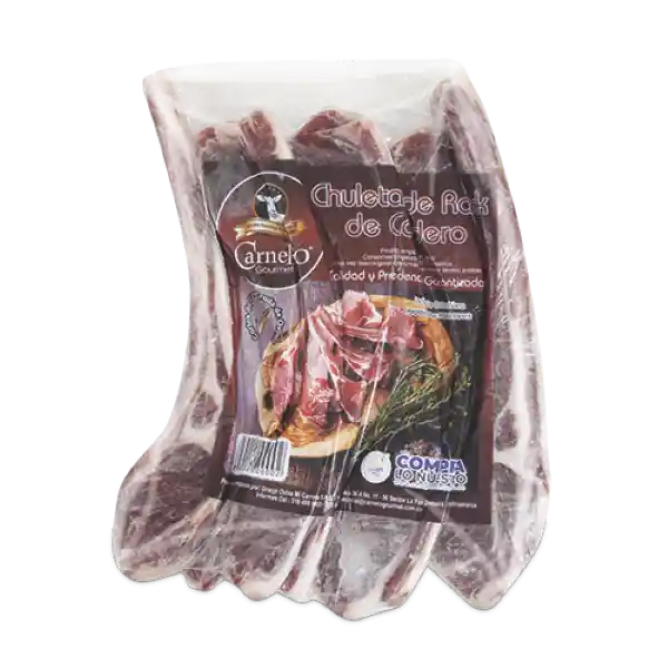 Carnero Gourmet Chuleta de Rack de Cordero