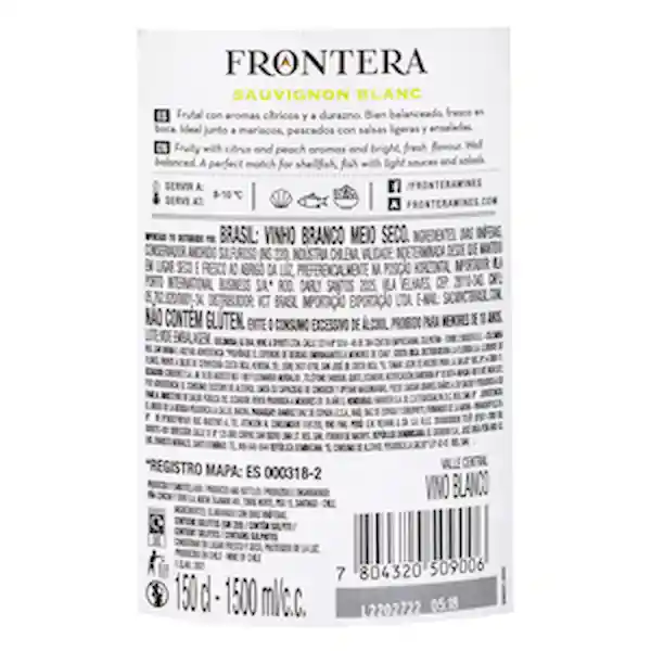 Frontera Vino Blanco Sauvignon Blanc
