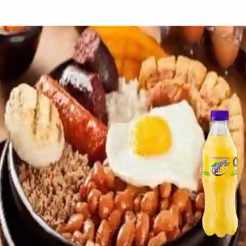 Combo Bandeja Paisa de Mi Region +Quatro Orig 400ML