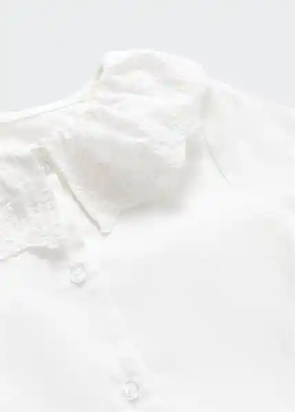 Blusa Abbot Offwhite Talla 66 Niños Mango