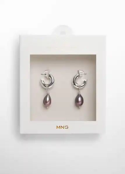 Pendientes Adella Plata Talla 99 Mujer Mango