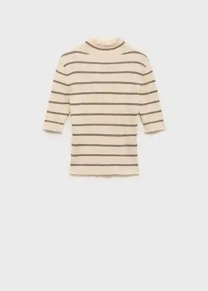 Jersey Caracol Camel Talla L Mujer Mango
