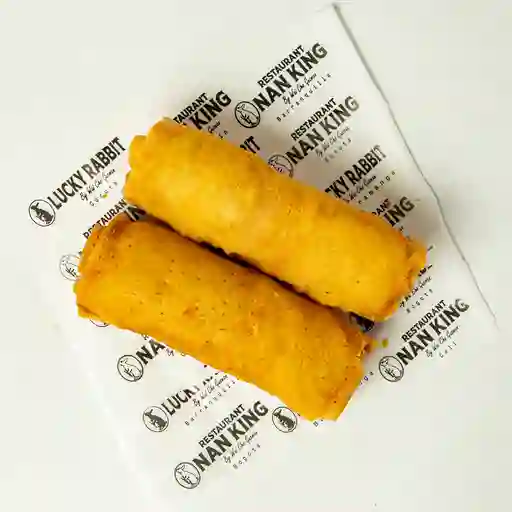 Lumpias con jamón y queso
