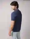 Polo Hombre Azul Talla Large 4559410 American Eagle