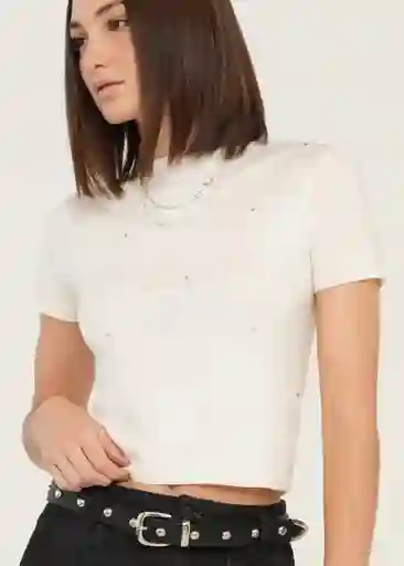 Tejido Mujer Crudo Marfil Claro Talla L 489g020 Naf Naf