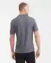 Camiseta Tejida Polo Ease Gris Acero Medio Talla M Chevignon
