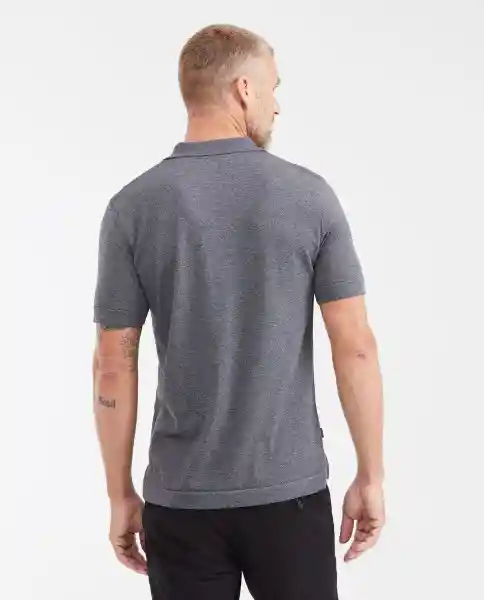 Camiseta Tejida Polo Ease Gris Acero Medio Talla M Chevignon