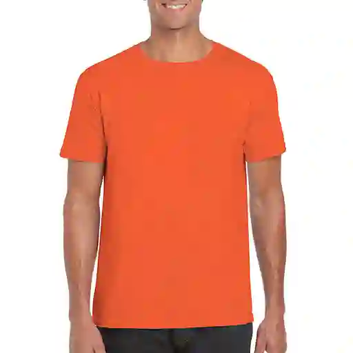Gildan Camiseta Ring Spun su Adulto Naranja Talla XL Ref. 64000