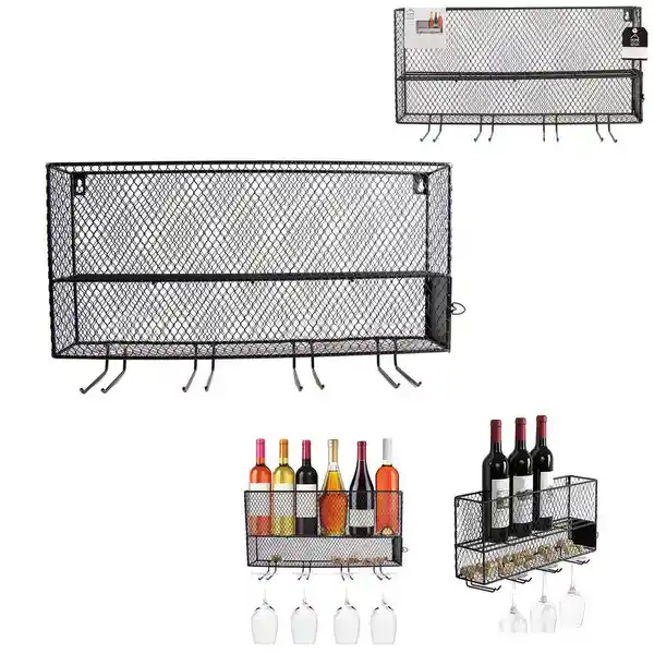 Soporte Mini Bar Para Vino Negro y Blanca KA3270TC