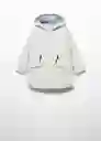 Abrigo Edik Gris Talla 10 Niña Mango