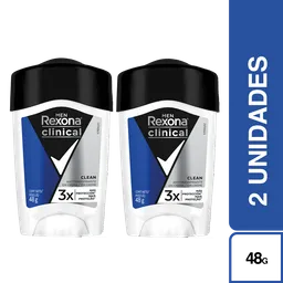 2X Desodorante Rexona Clinical Hombre 48g