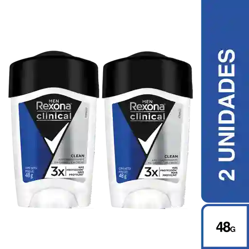 2X Desodorante Rexona Clinical Hombre 48g