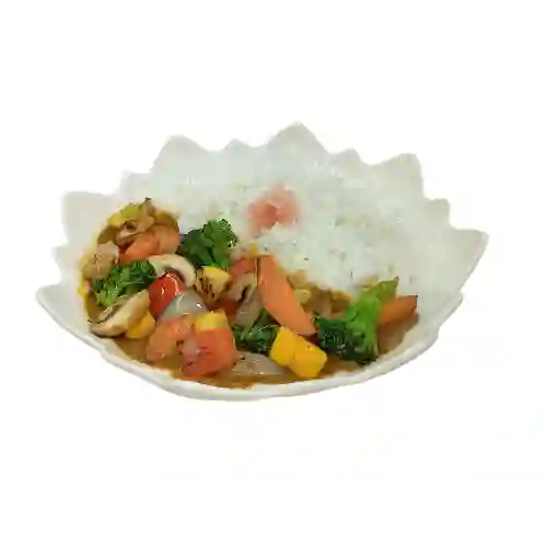 Vegetales Curry Rice