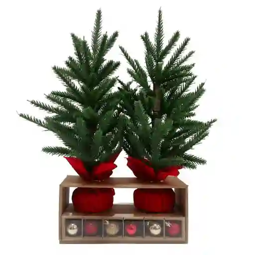 Members Selection Set Árbol Mini Duo Decorativo Navidad