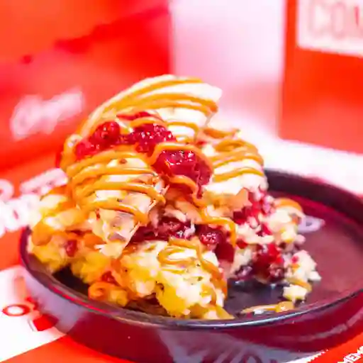 Quesadilla de frutos rojos