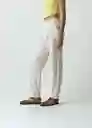Pantalón Atenas Mujer Crudo Ballueca Claro T 6 032G375 Naf Naf