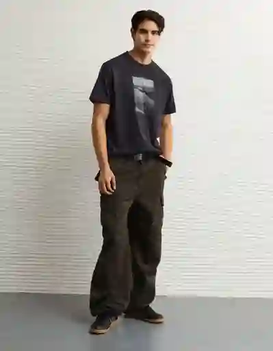 Camiseta Hombre Negro Talla Medium 4659094 American Eagle