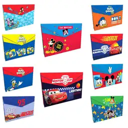 Primavera Carpeta Plástica Fuelle Niño Disney