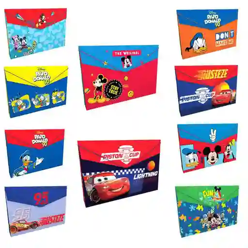 Primavera Carpeta Plástica Fuelle Niño Disney