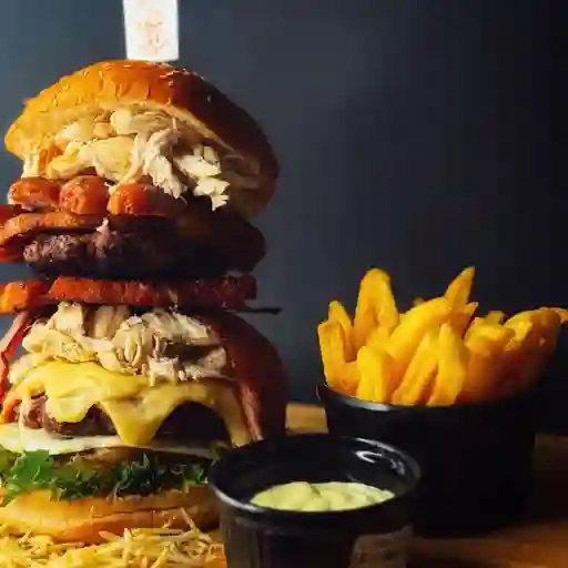 La descontrolada+papas francesas+gaseosa