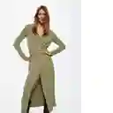 Vestido Florina Khaki Talla S Mujer Mango