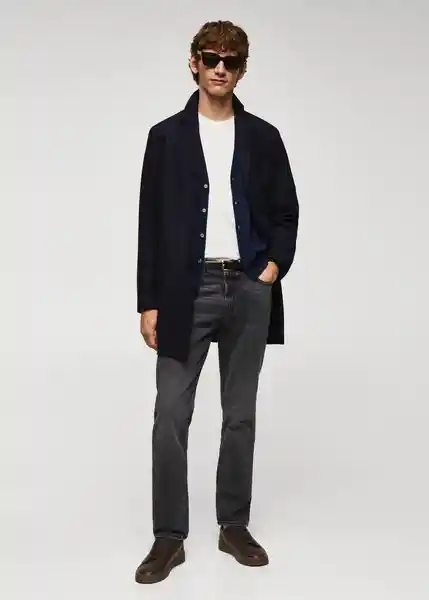 Abrigo Hake Navy Talla XL Hombre Mango