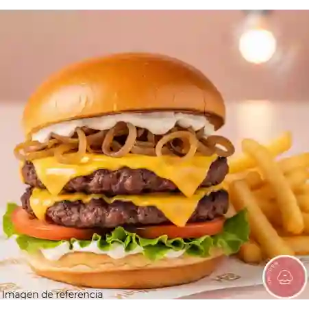 Hamburguesa Doble más Papas