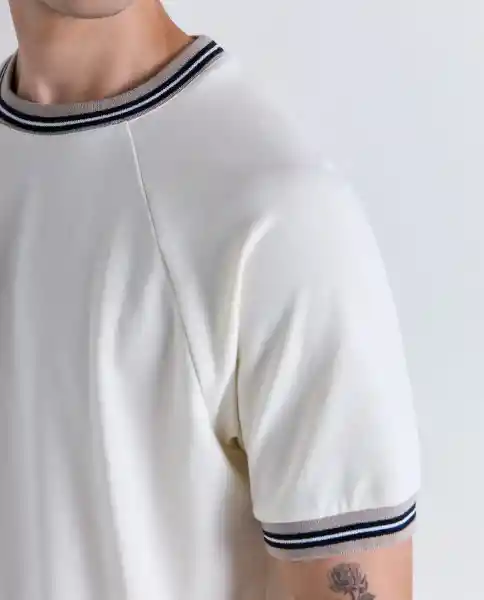 Camiseta Hombre Crudo Talla XS 849G017_CRU110105 Americanino