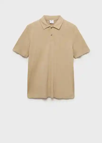 Camiseta Polo Amberes Beige Talla M Hombre Mango