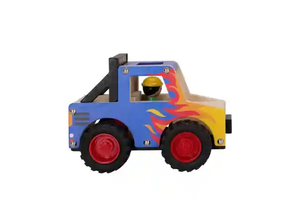 Juguete Transporte de Madera Con Personaje Casaideas