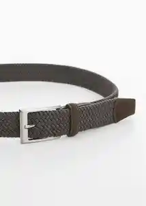 Cinturón Elástico Khaki Talla 90 Hombre Mango