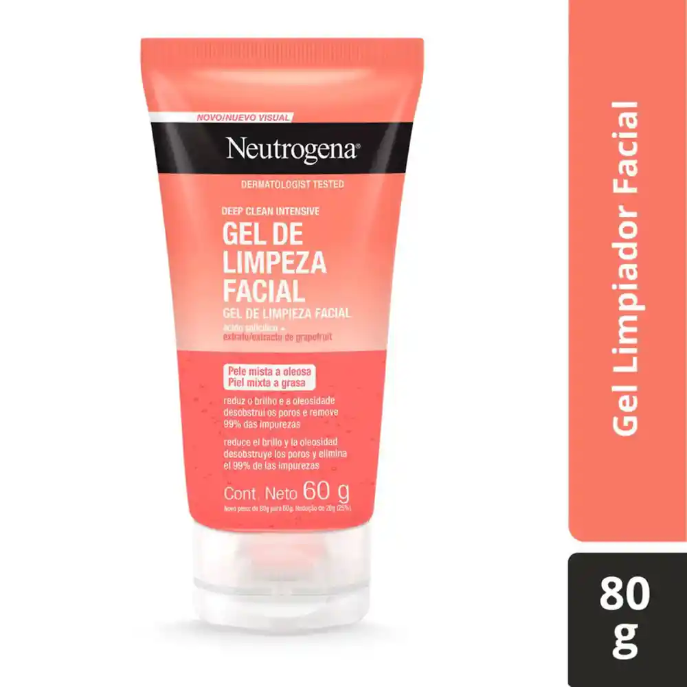 Limpiador Facial NEUTROGENA® Deep Clean Intensive Grapefruit Gel 60 Gr