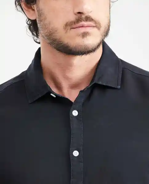 Camiseta Premium Denim Azul Medianoche Ultra Oscuro L Chevignon