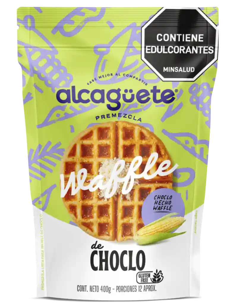 Alcaguete Premezcla para Waffles de Choclo