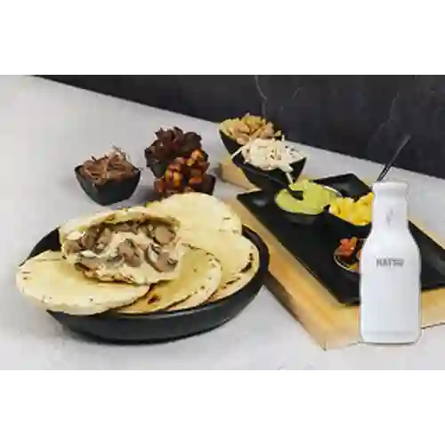 Combo Arepa Rellena + Hatsu Blanco 400 ml