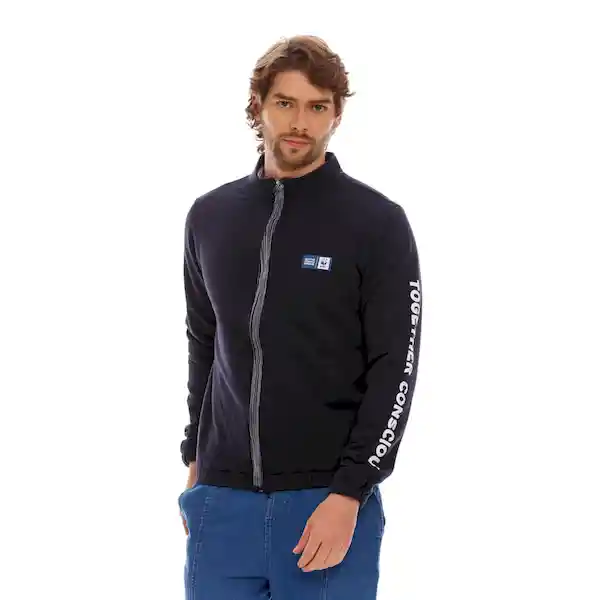 Marithé Francois Girbaud Buzo Para Hombre Abierto Negro Talla M