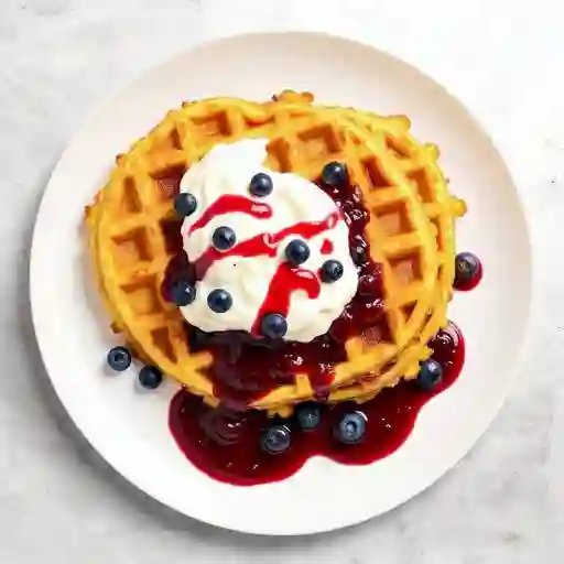 Waffle frutos rojos